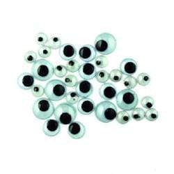 AussieSuperStore Art & Craft Essentials Joggle Eyes Round 200pcs Joggle Eyes Round 200pcs | Googly or Wiggle Eye for Kids Craft 9331468001720 VCE01